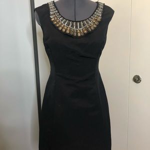Alfani embellished collar cocktail dress